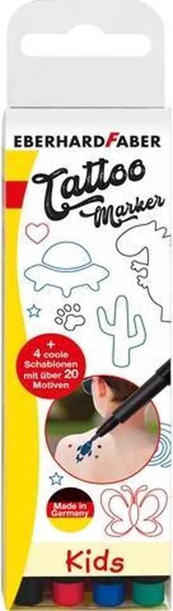 Eberhard Faber Tattoo Stiften EF-559504 - 4 Stuks - Assorti