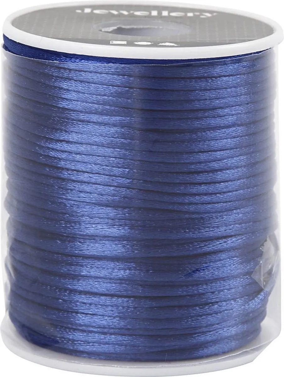 Creativ Company Satijnkoord 2mm - Donkerblauw 50m
