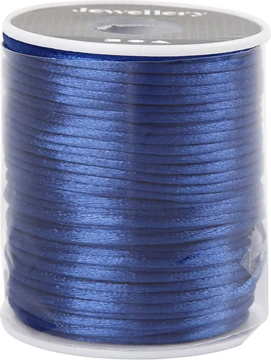 Creativ Company Satijnkoord 2mm - Donkerblauw 50m