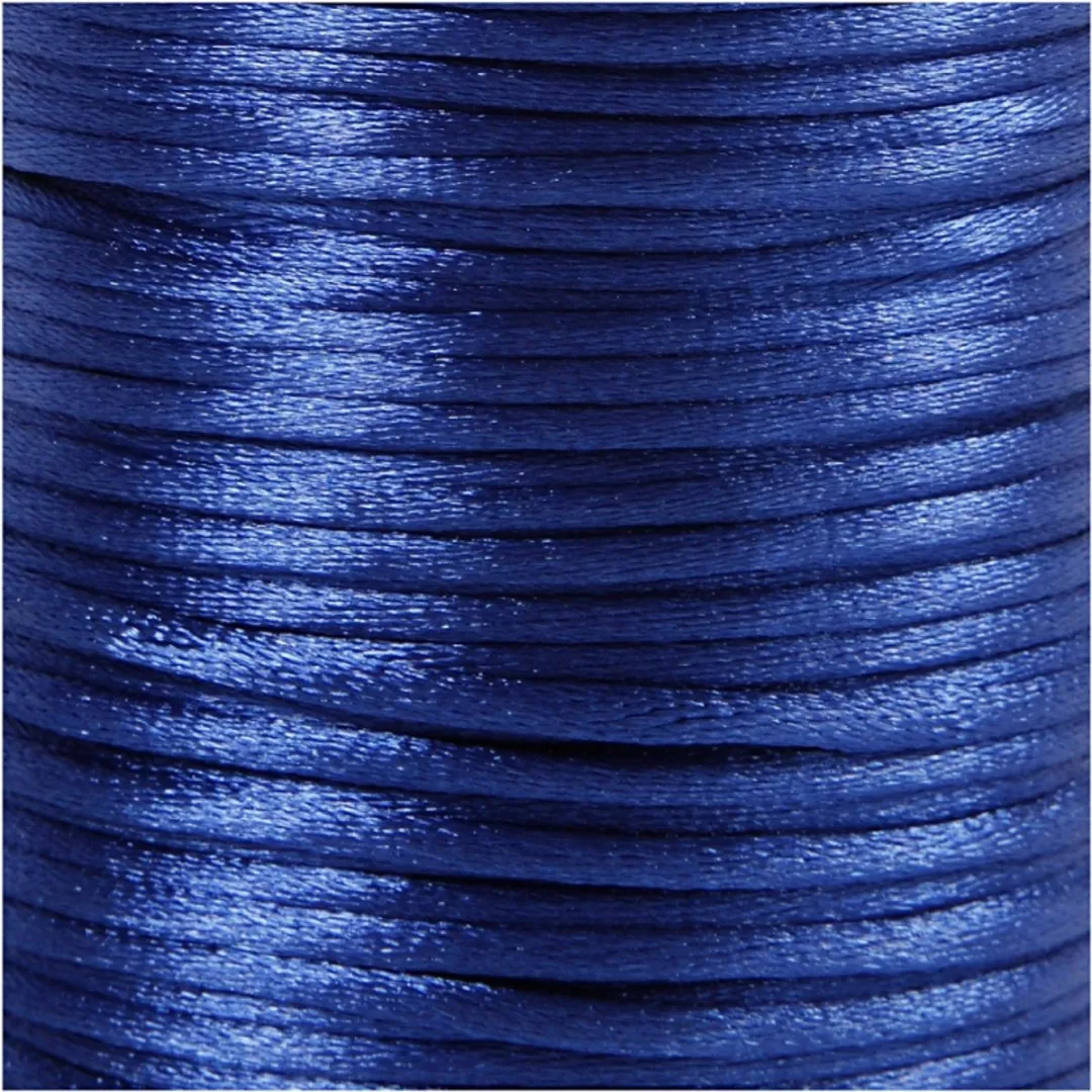 Creativ Company Satijnkoord 2mm - Donkerblauw 50m