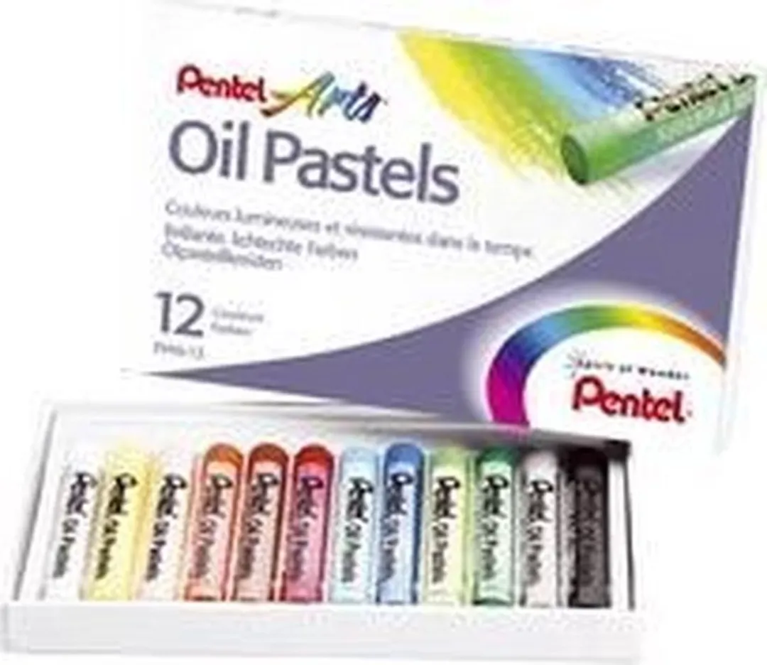 Pentel Pastelkrijtjes - 12 Stuks Assorti