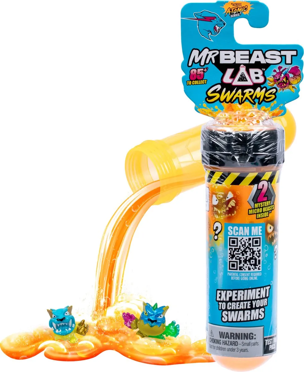 Moose Toys MrBeast Lab Swarms Atomic Serie 2-pack - Multikleur