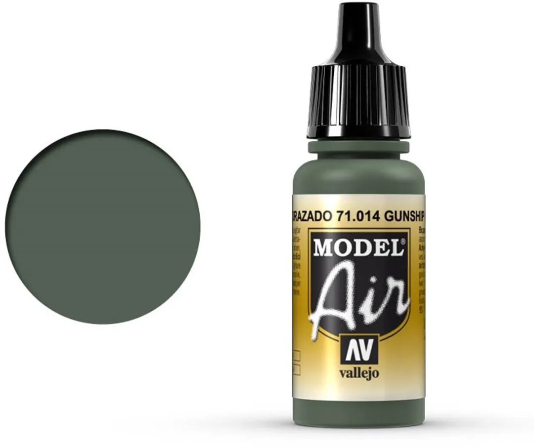Vallejo Hobbyverf Model Air Gunship Green Acryl 17ml