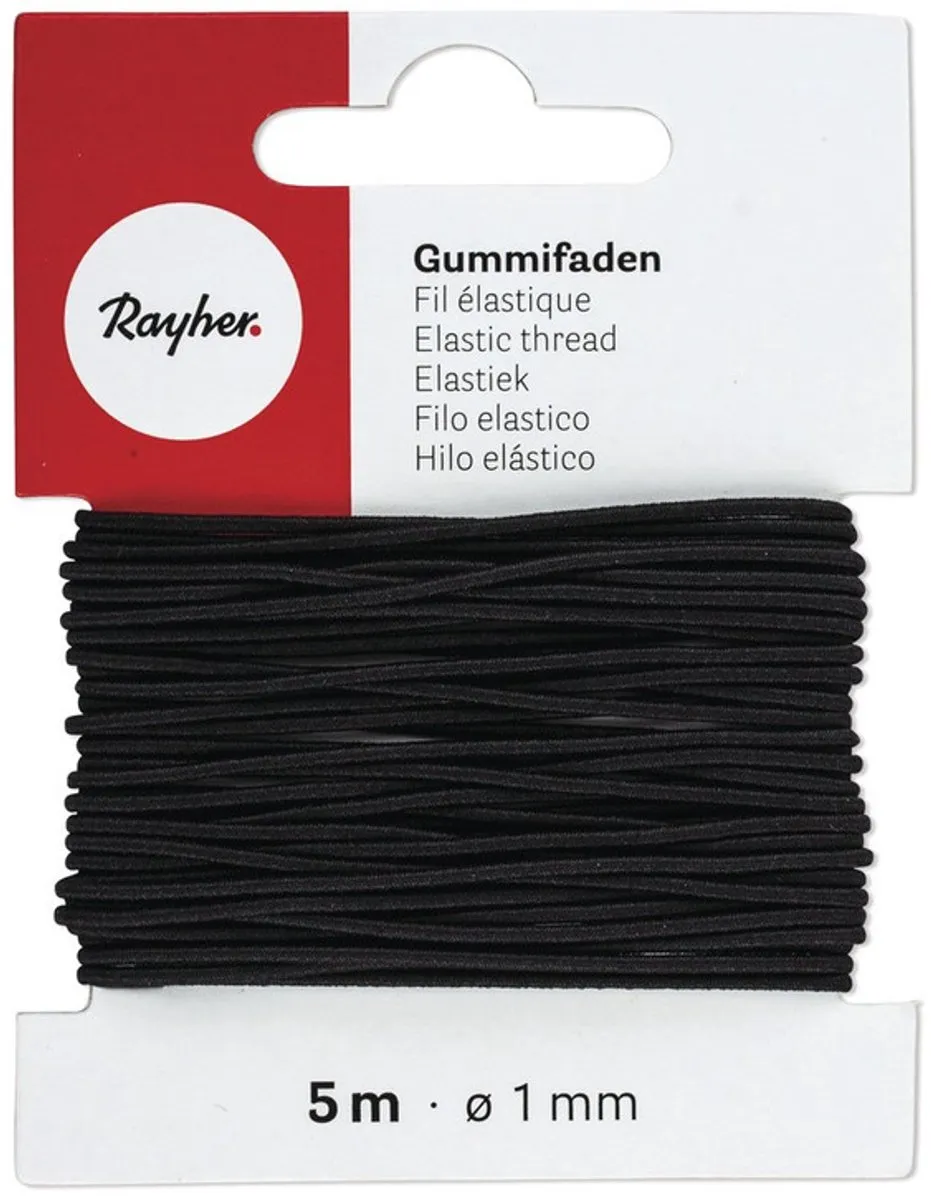 Rayher Hobby Elastiekband 4x5m 1mm