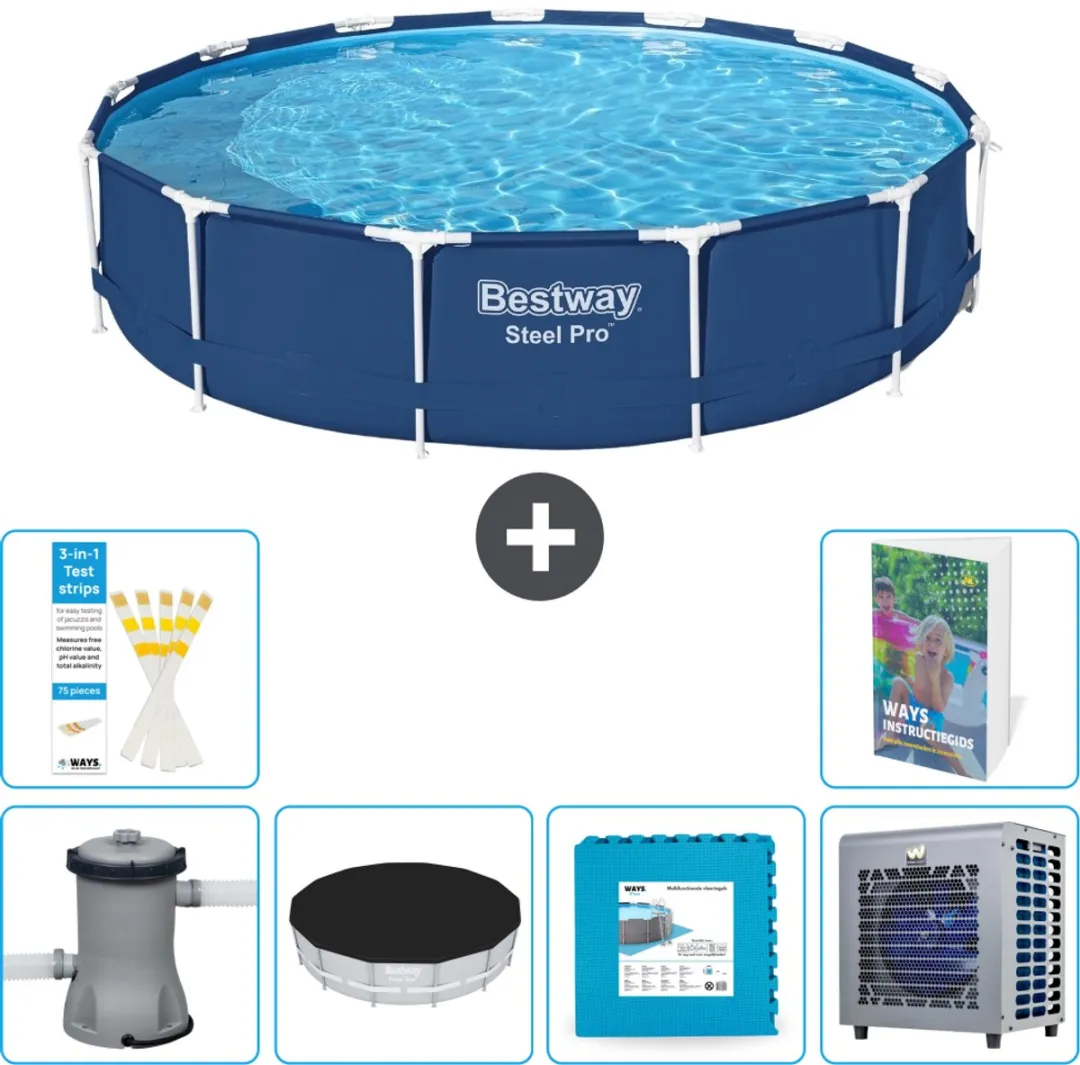 Bestway Steel Pro Zwembad 396x84cm Blauw