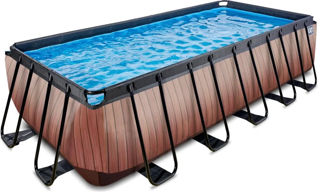 EXIT Wood Zwembad 540x250x122cm - Bruin