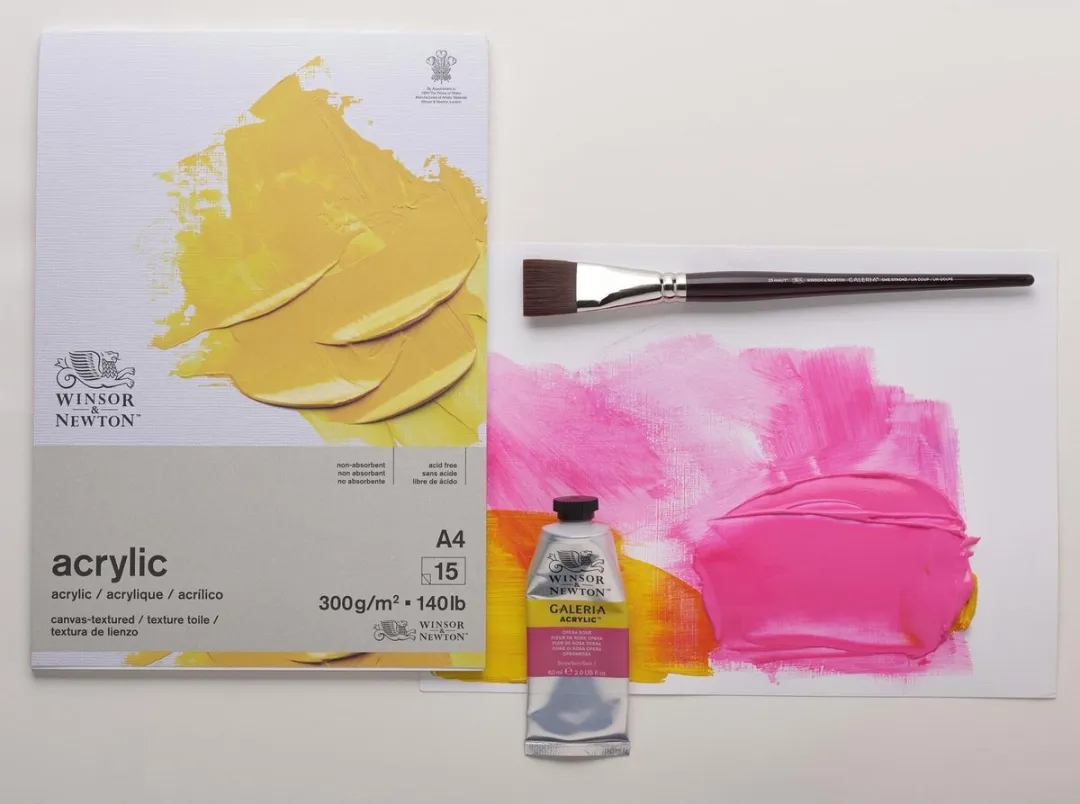 Winsor & Newton Galeria Acrylpapier A4 Pad 15 Vel - 300 g/m²