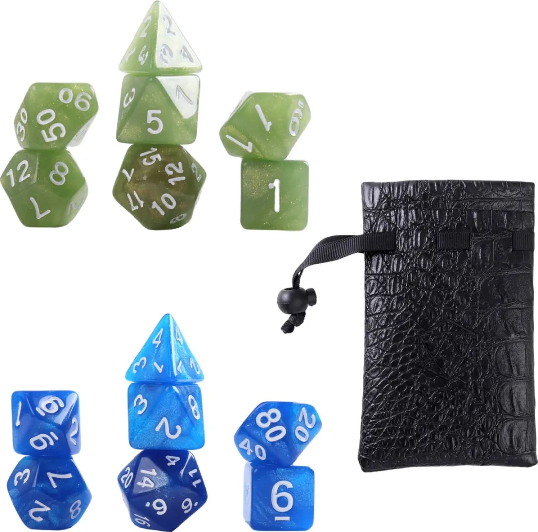 Lapi Toys D&D Dobbelstenen Mega Set 15-delig - Meerkleurig