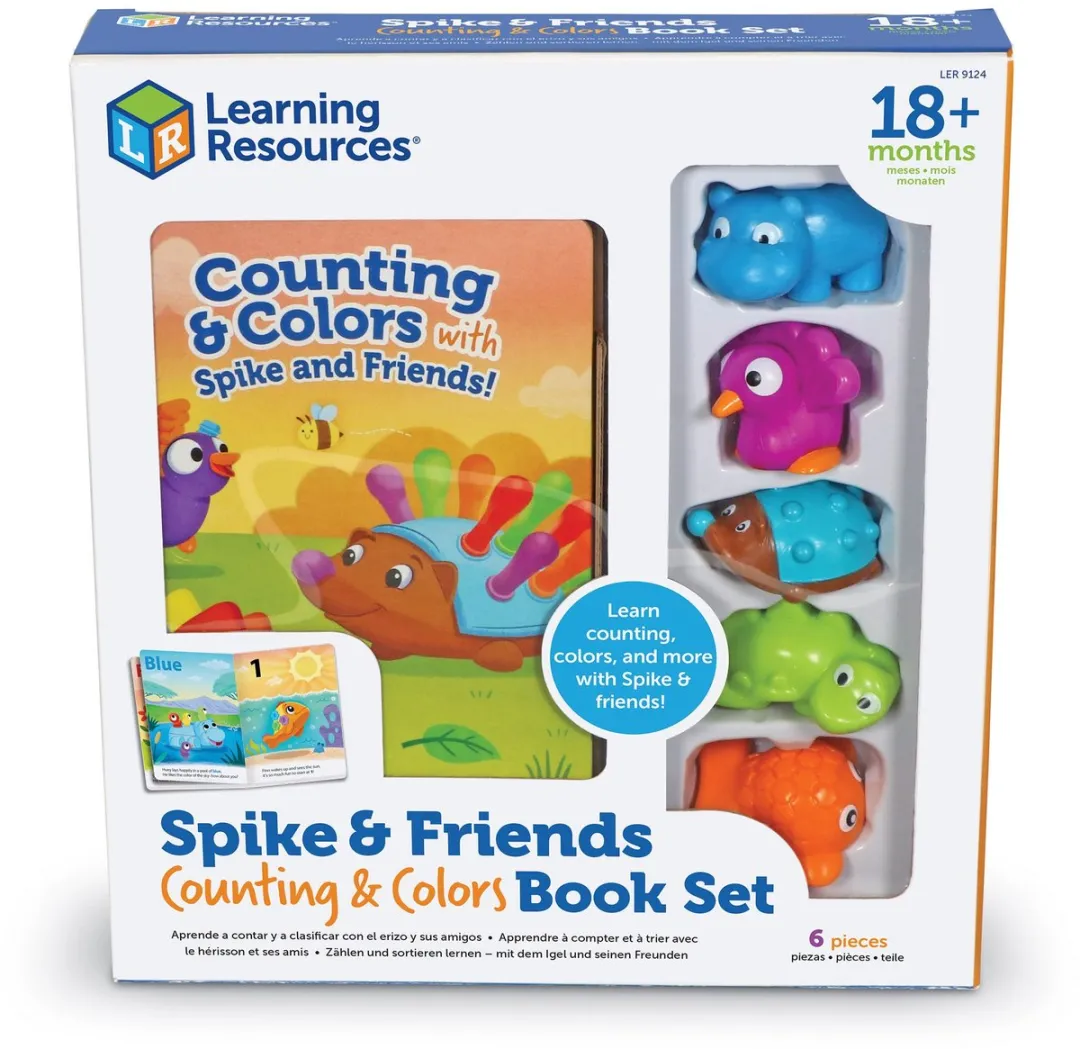 Learning Resources Spike and Friends Kleuren en Tellen Boek - Multicolor - afbeelding 6 van 6