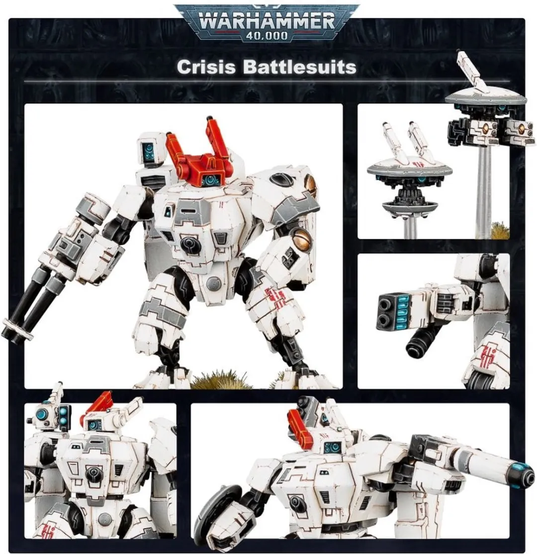 Games Workshop XV8 Crisis Battlesuit Team - 9 Stuks