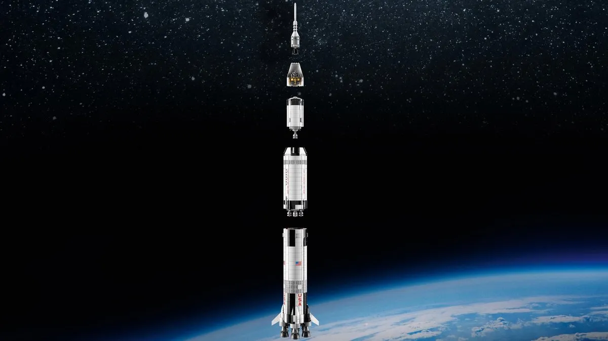 LEGO Ideas NASA Apollo Saturn V 92176 - 1969 Stukken
