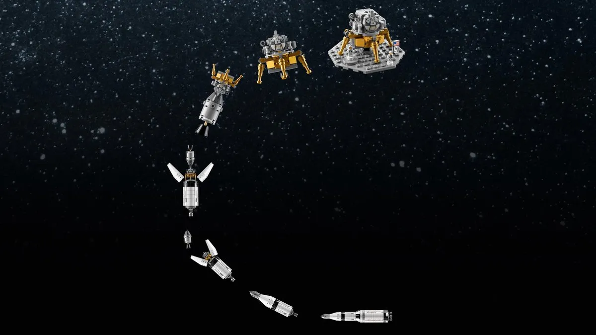 LEGO Ideas NASA Apollo Saturn V 92176 - 1969 Stukken