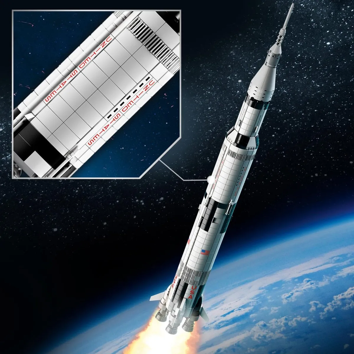 LEGO Ideas NASA Apollo Saturn V 92176 - 1969 Stukken