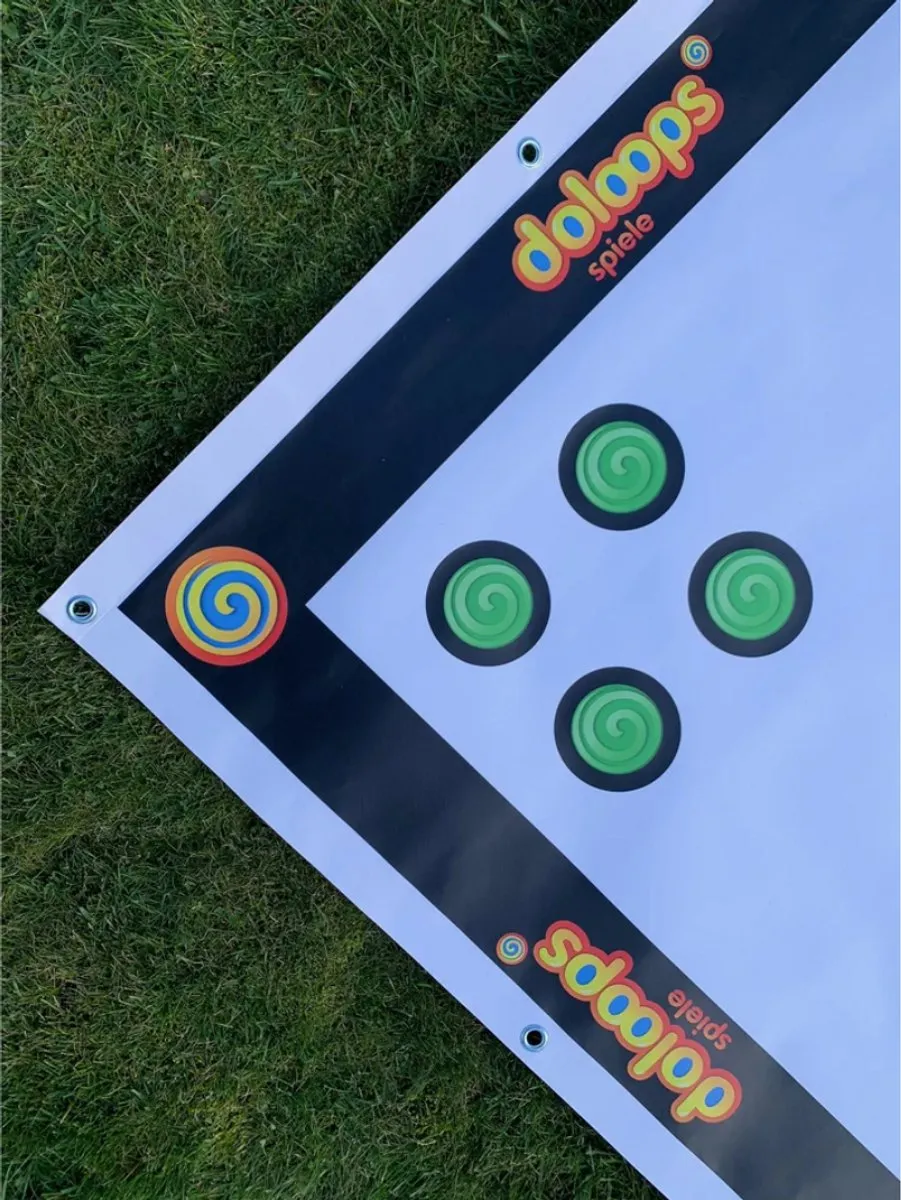 Ubergames LUDO XXL PVC-Zeil - 500x500cm - 4 Personen