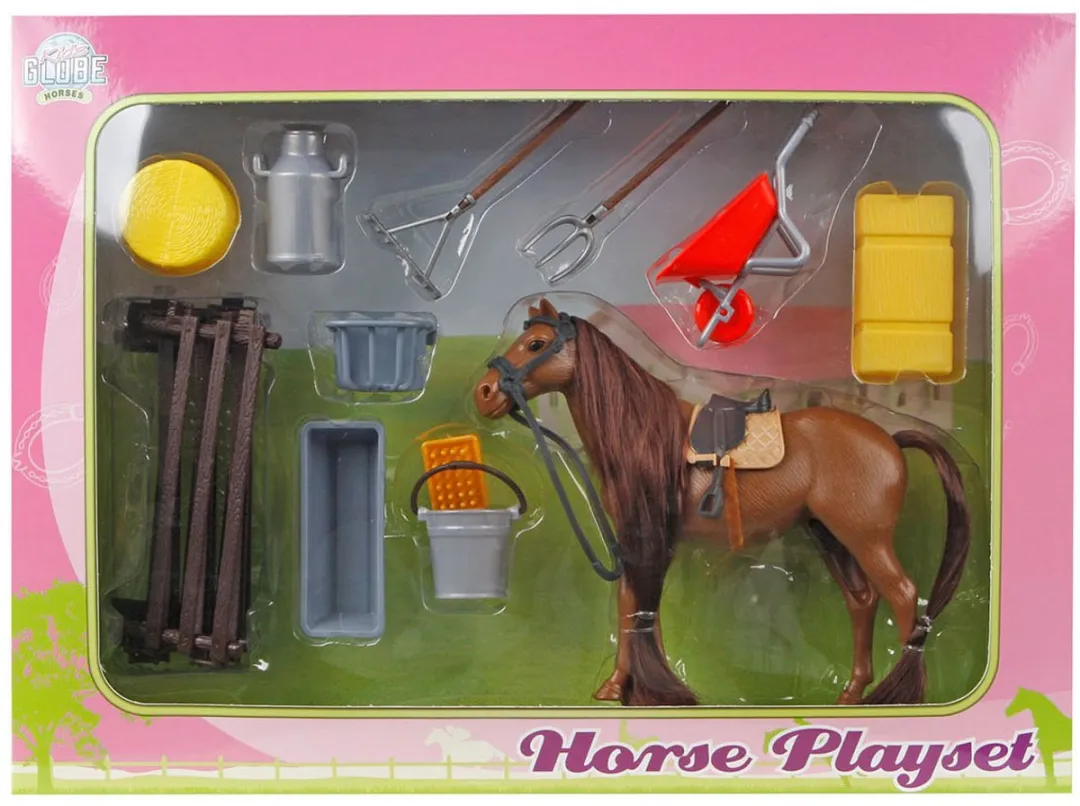 Kids Globe Speelset Paard & Accessoires 640120