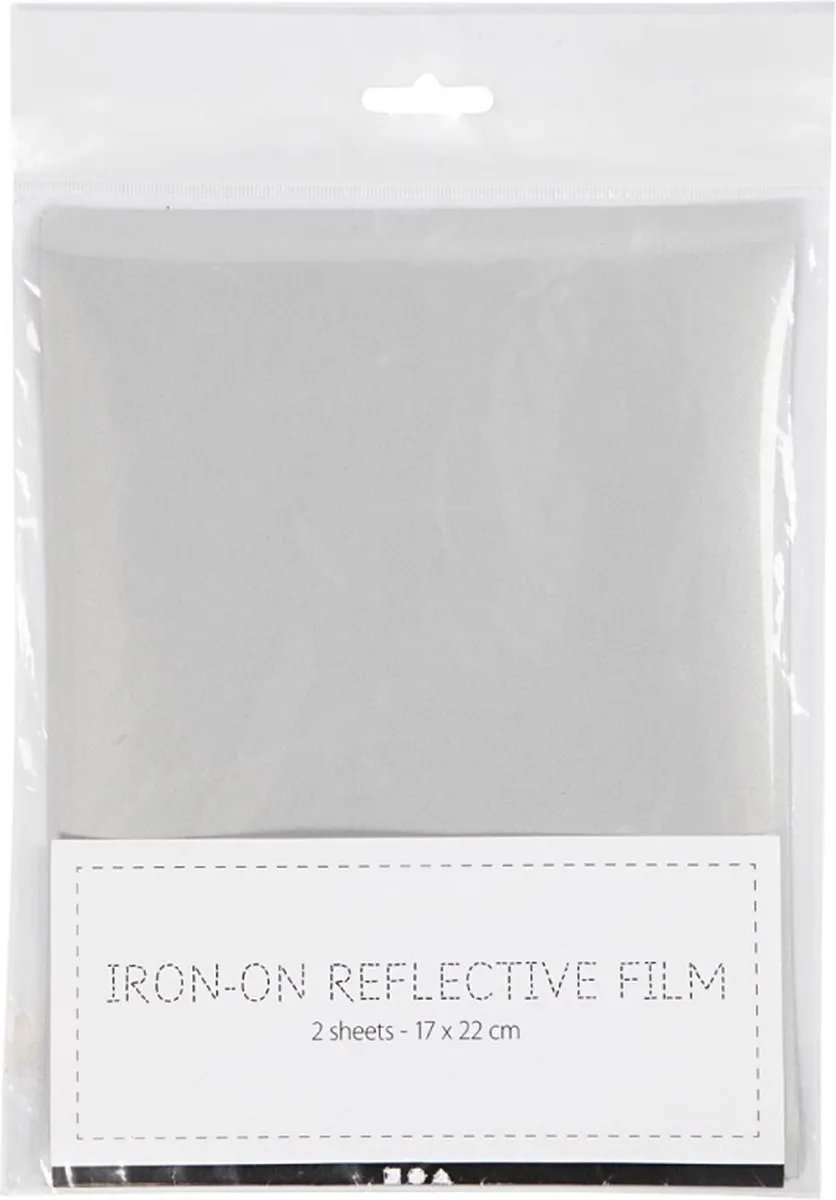 Creativ Company Reflector Folie 17x22cm - 2 Vellen Wit