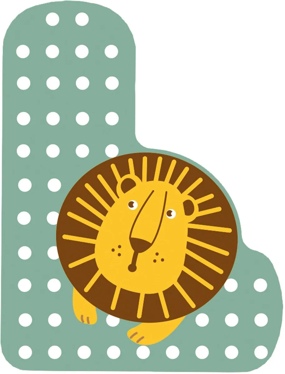 Small Foot Houten Dierenletter L - Multicolor