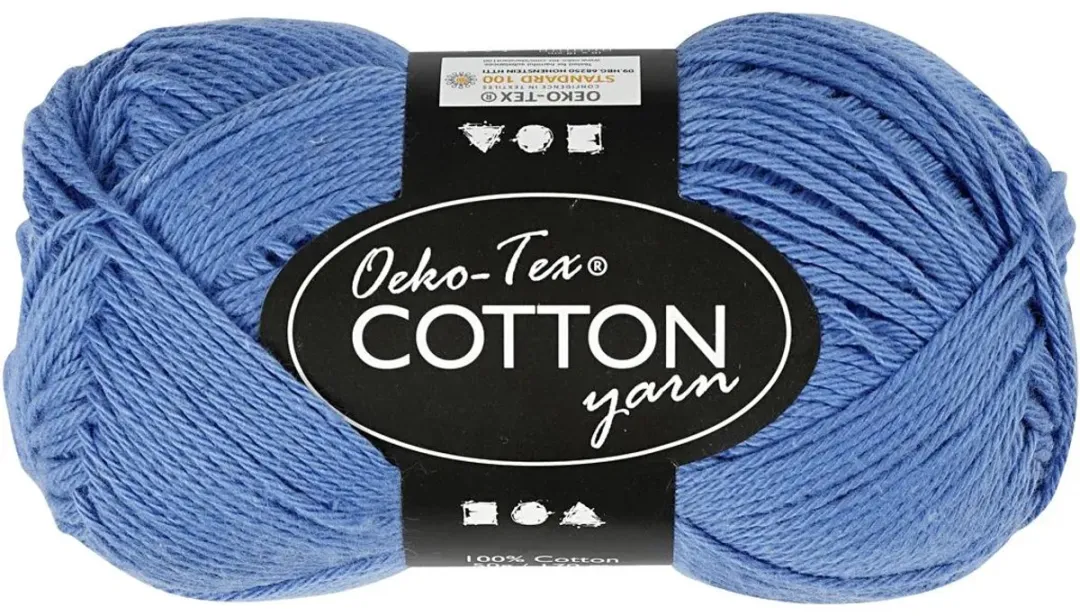 Creativ Company Katoengaren 8/4 50gr - Blauw