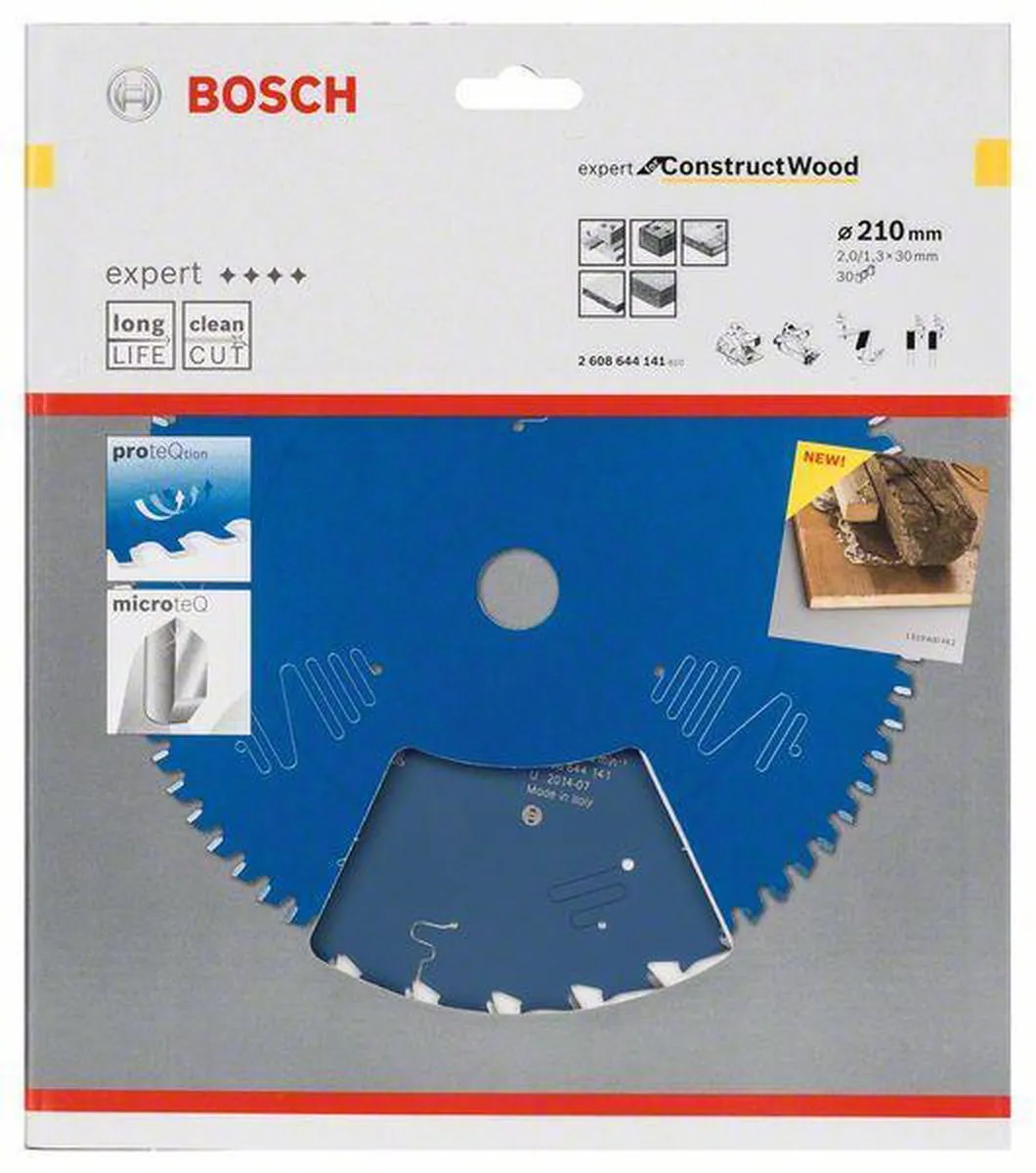 Bosch Construct Wood Cirkelzaagblad 210mm - 30 Tanden
