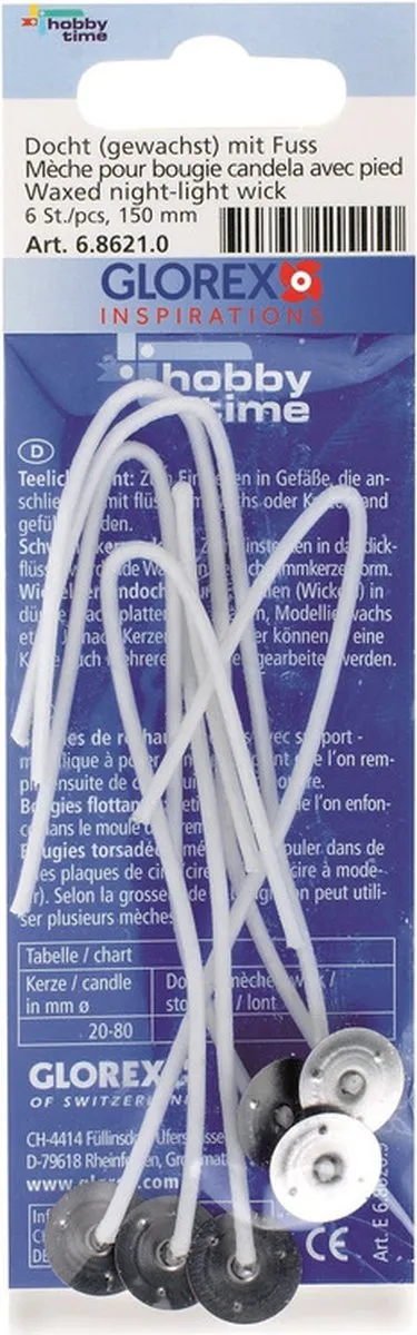 Glorex Hobby Kaarslonten 18 Stuks