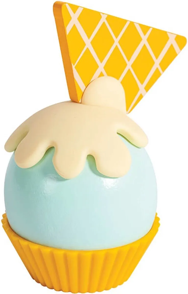 Eurekakids Houten Cupcakes Set 4 Stuks - 18 Onderdelen - afbeelding 6 van 6