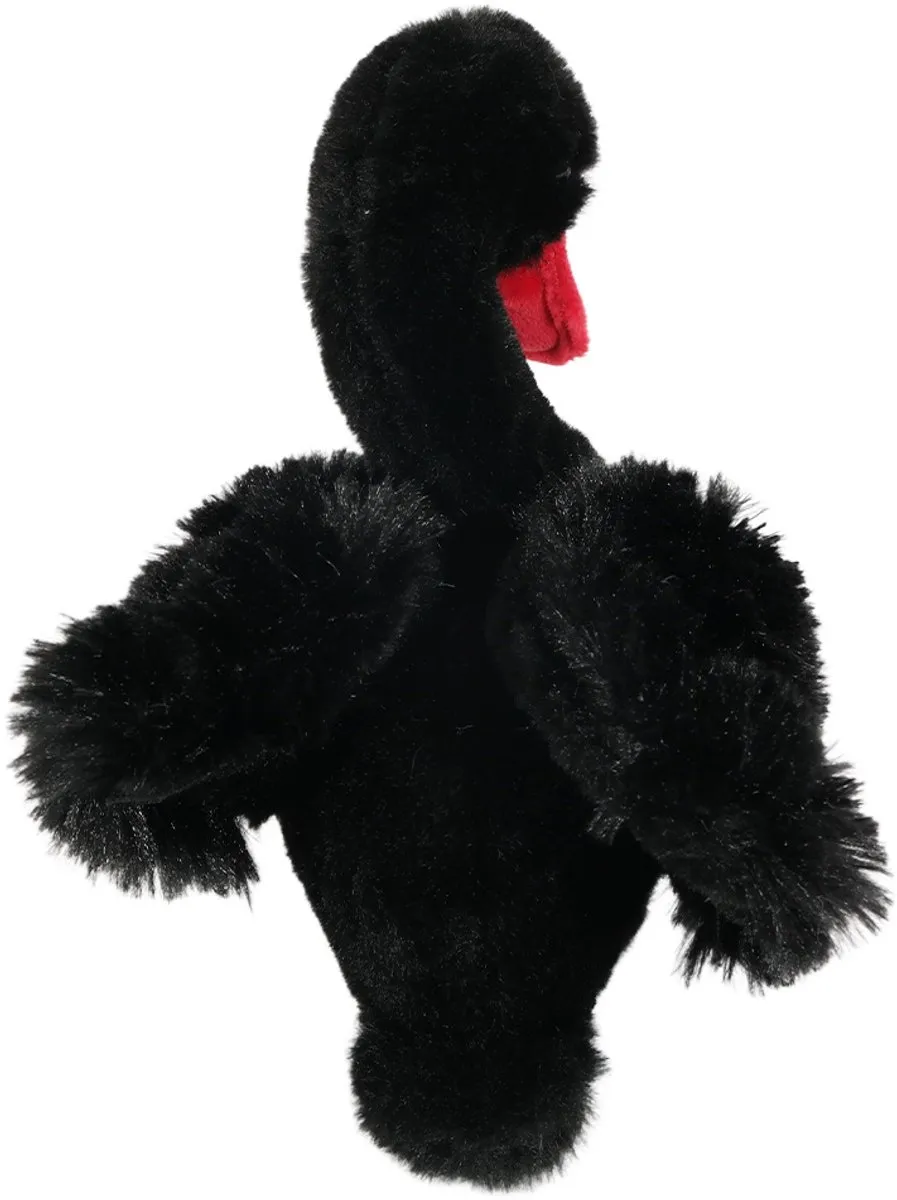 PIA Soft Toys Knuffel Zwaan - 18cm - Zwart
