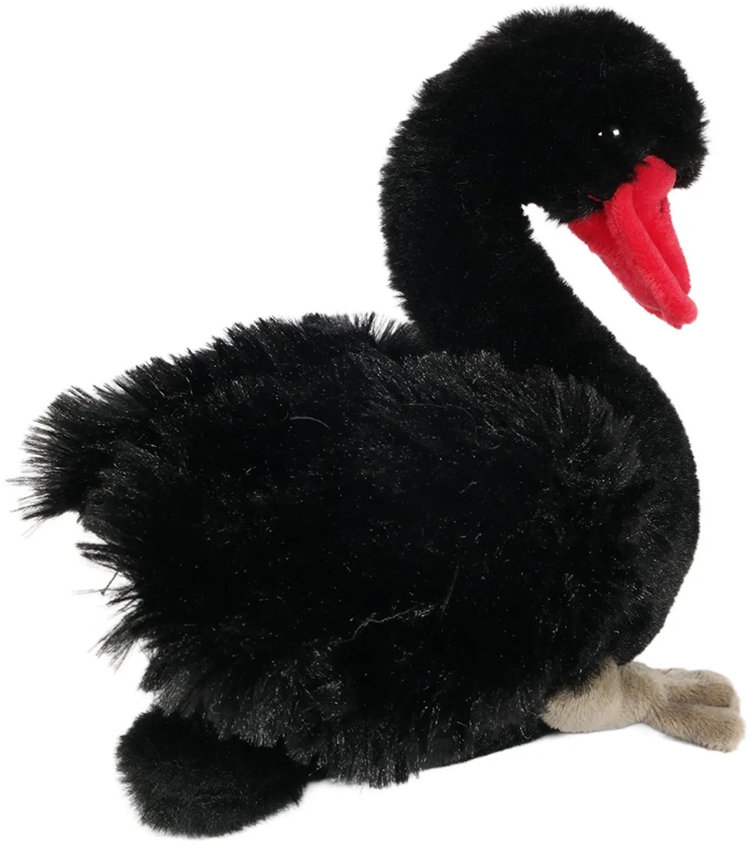 PIA Soft Toys Knuffel Zwaan - 18cm - Zwart