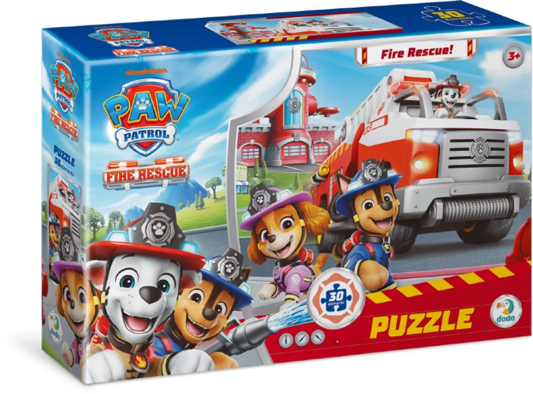 Dodo Toys Paw Patrol Puzzel 3+ - 30 Stukjes Fire Rescue