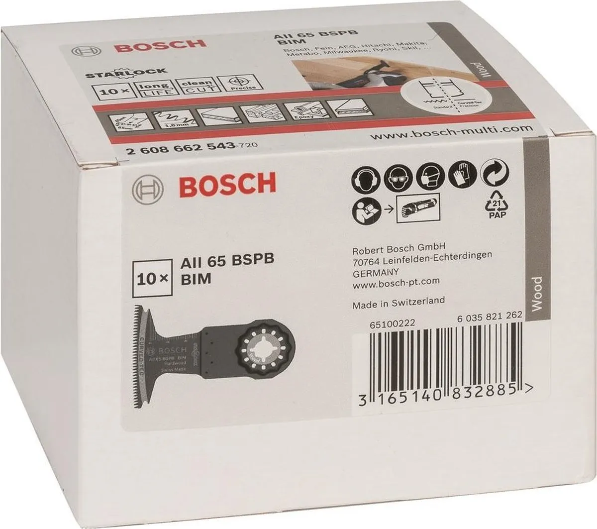 Bosch AII 65 BSPB Invalzaagblad 40x65mm