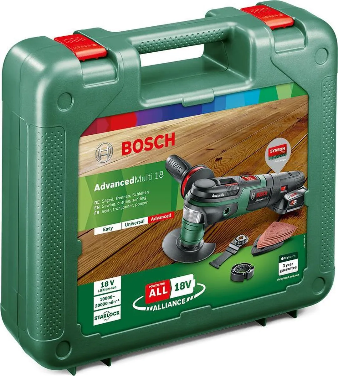 Bosch AdvancedMulti 18 Multitool 0603104001 - 2500mAh - 6-delig