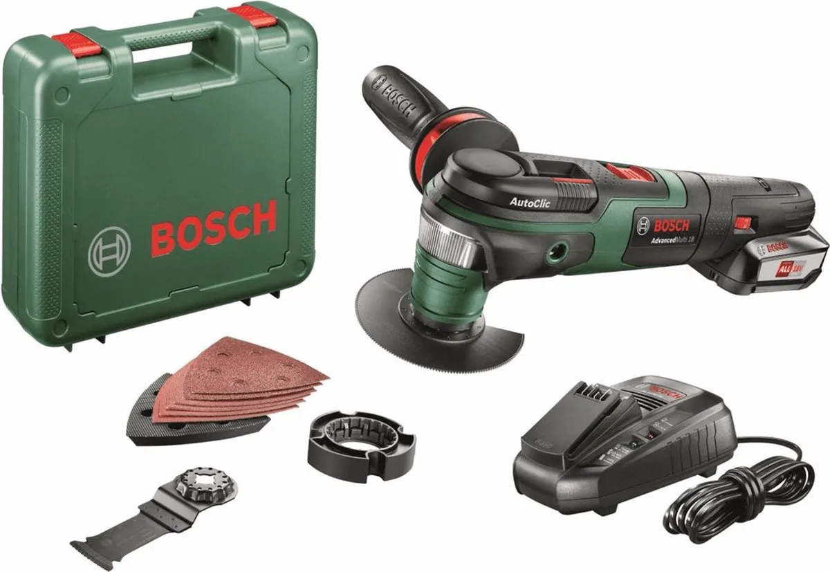 Bosch AdvancedMulti 18 Multitool 0603104001 - 2500mAh - 6-delig