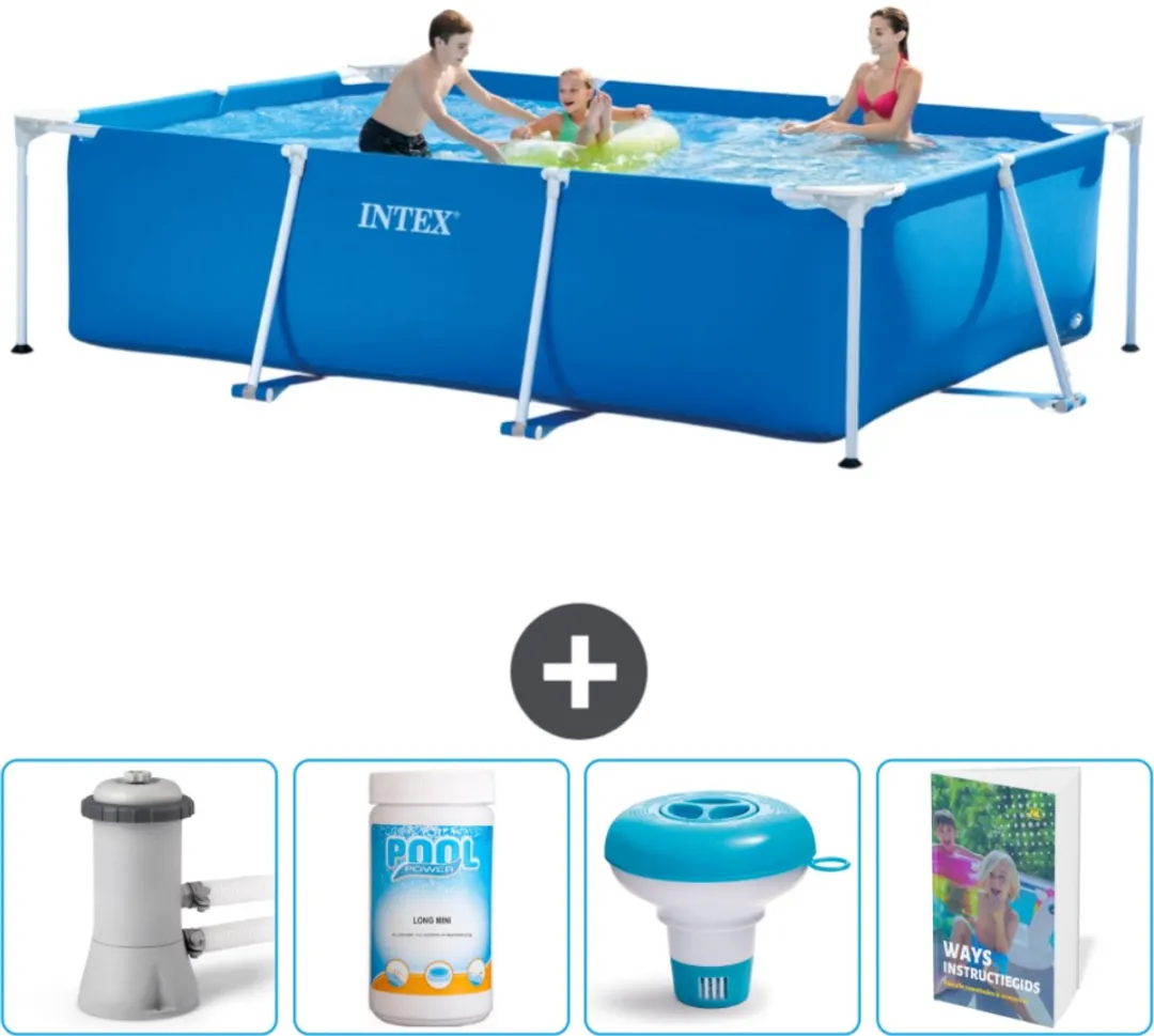 Intex Rechthoekig Frame Zwembad 300x200x75cm