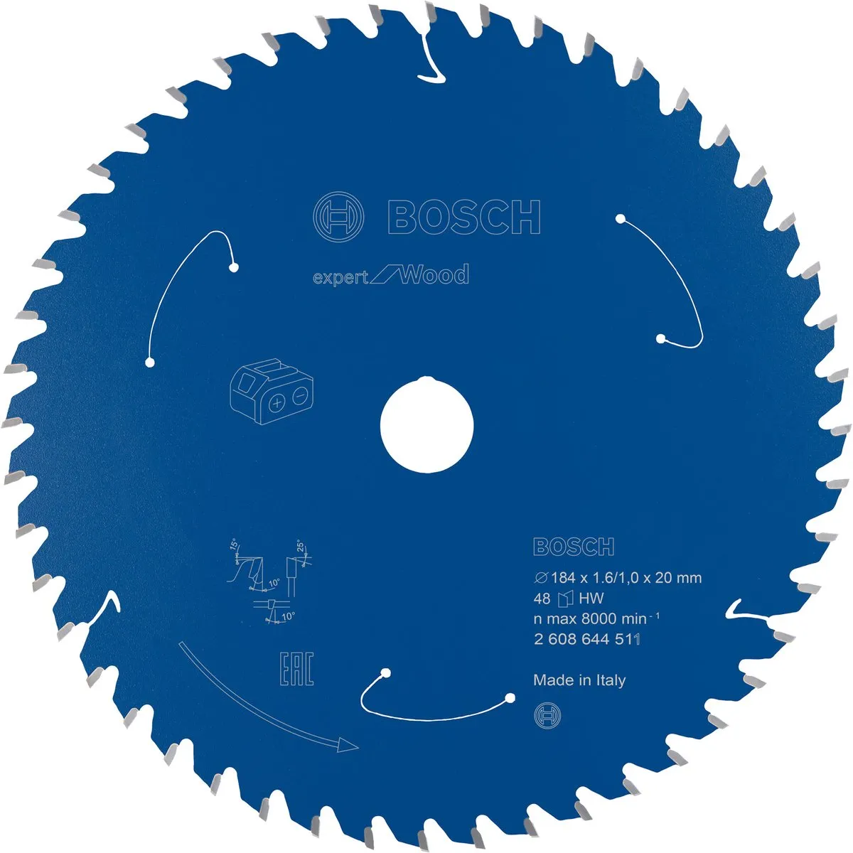 Bosch Blad Exp. Wood 184x20x1.6 ACCU