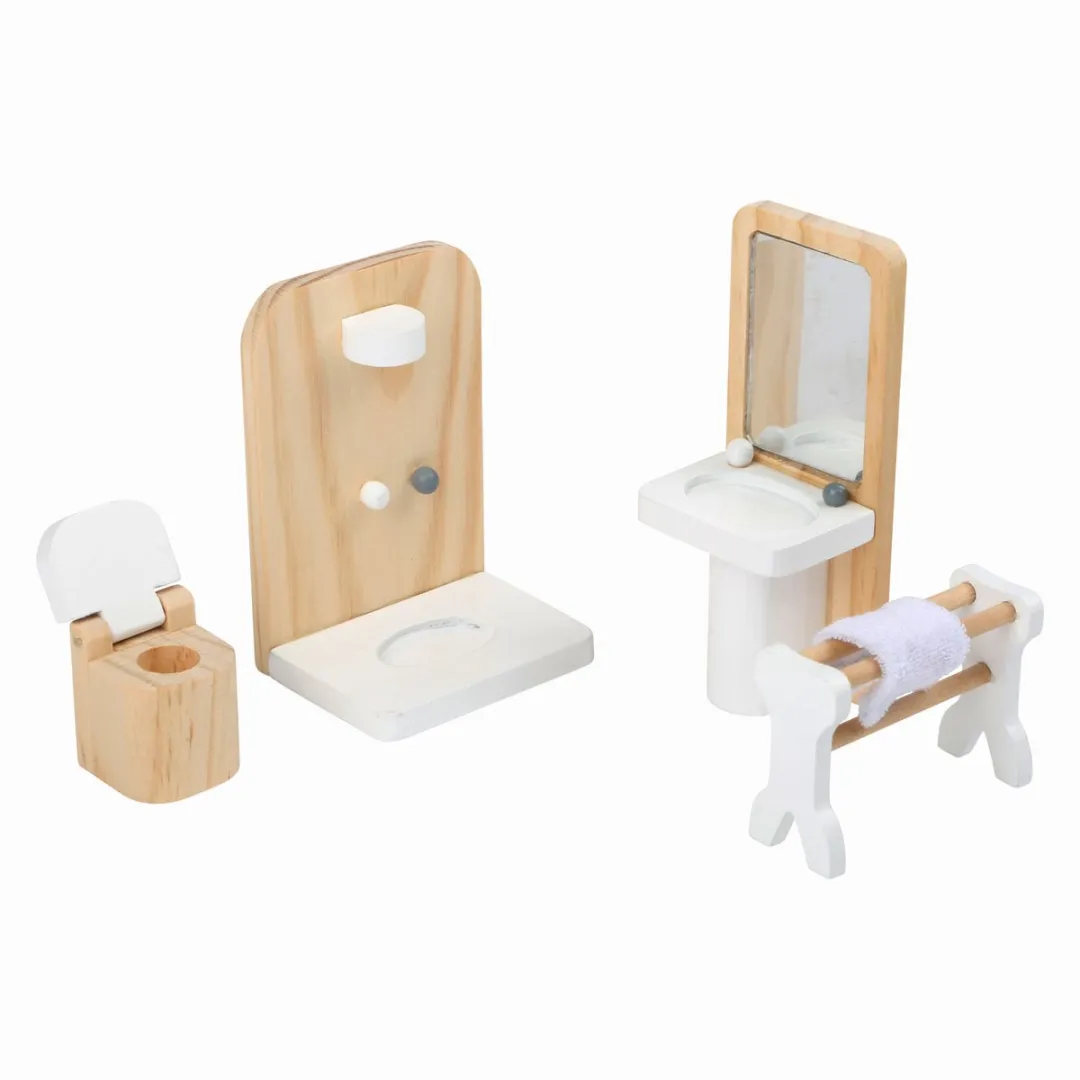 Small Foot Houten Poppenhuis Meubeltjes Complete Set 28-delig