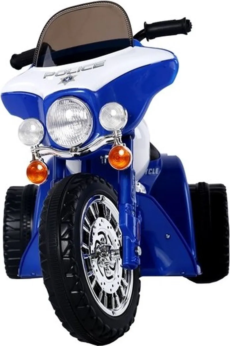 Lean Toys Elektrische Politie Chopper 4359 - Trike - 1-3 km/h - Blauw - afbeelding 2 van 5