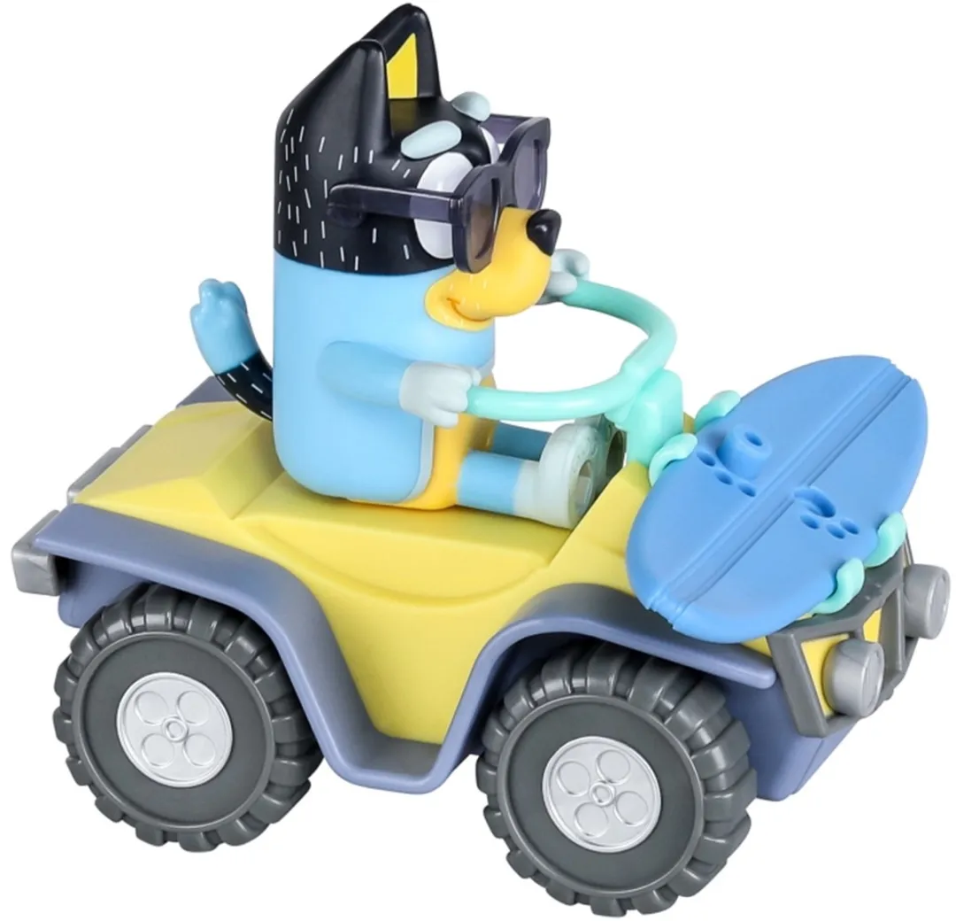 Moose Toys Bluey Bandit Strand Quad Speelset - Multicolor