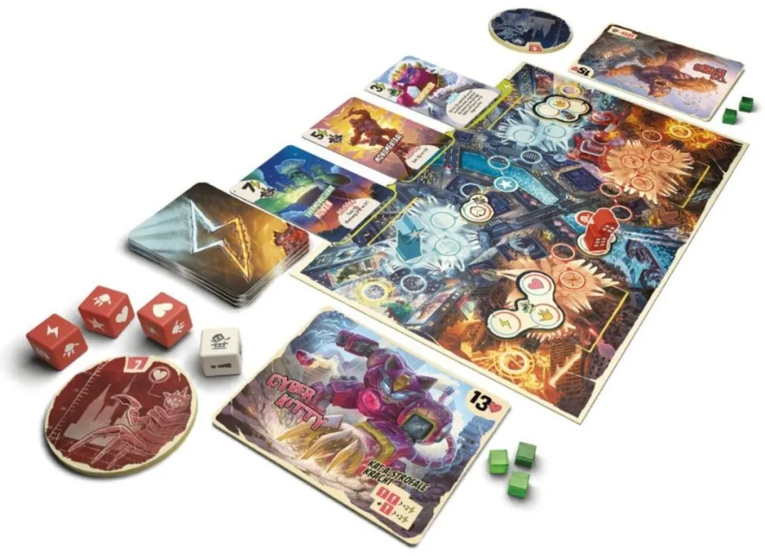 White Goblin Games King of Tokyo Duel - 2 Spelers Tactisch Dobbelspel