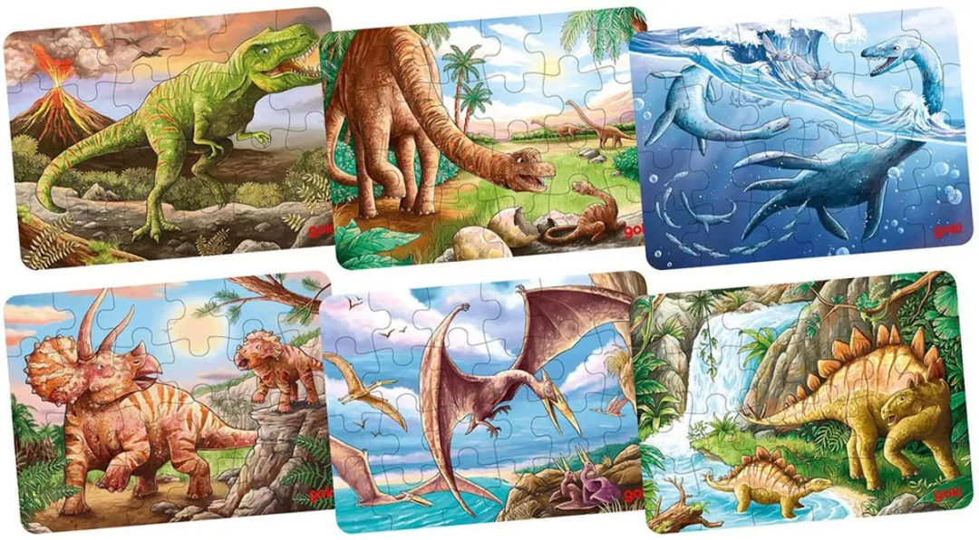 Goki Houten Legpuzzel Dinosaurus 24 Stuks
