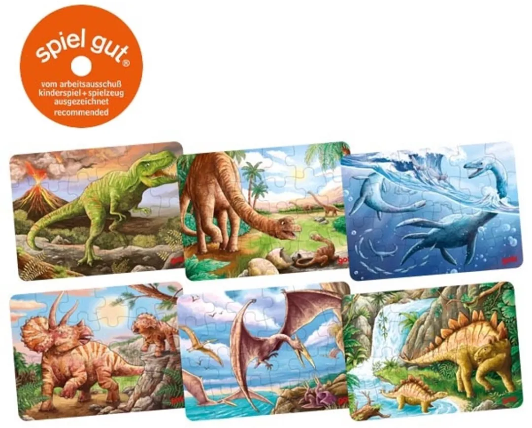 Goki Houten Legpuzzel Dinosaurus 24 Stuks
