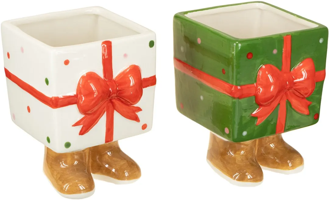 Kaemingk Keramische Kerstplantenbak