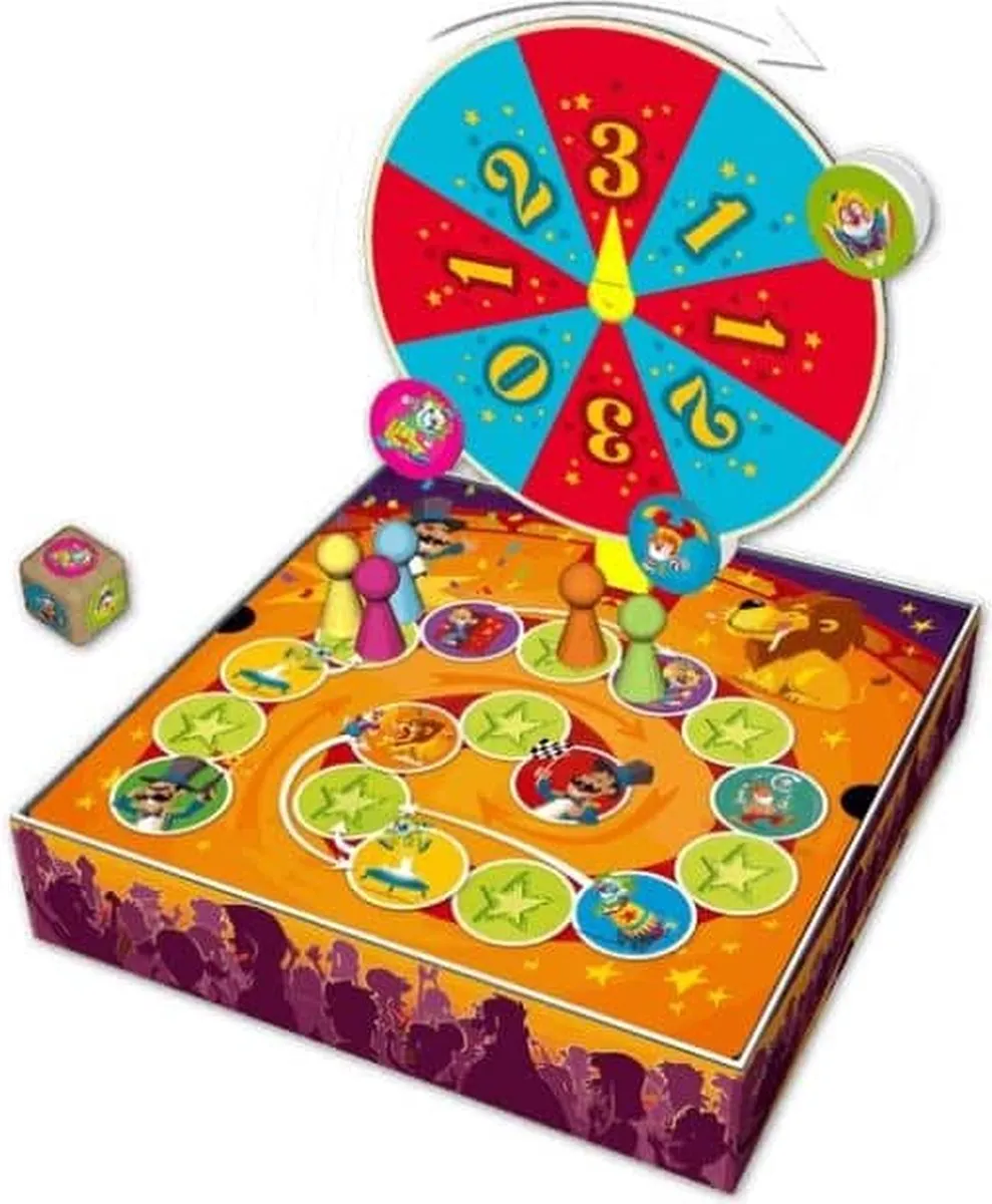 Geronimo Games Spin Circus Familiespel - 2-5 Spelers - vanaf 4 jaar