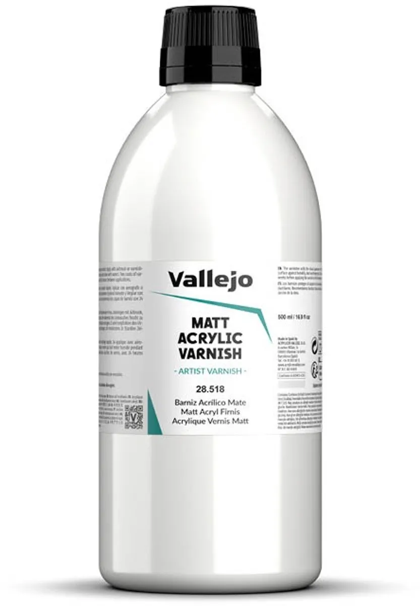 Vallejo Hobbyverf Matt Acryl Vernis 500ml
