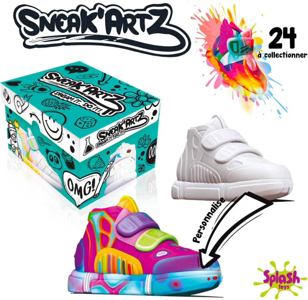 Splash Toys Sleutelhanger Sneak Artz 10 Cm 6-delig