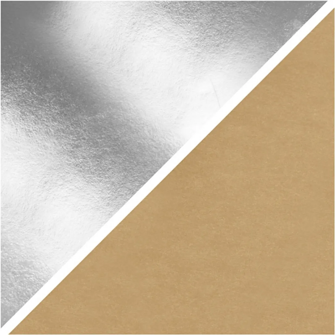 Creativ Company Faux Leather Papierrol 100x50cm - Zilver