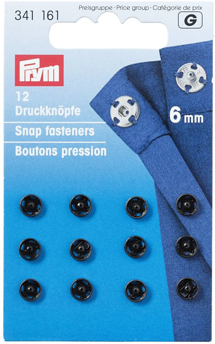Prym Drukkers 6mm - 12 Stuks