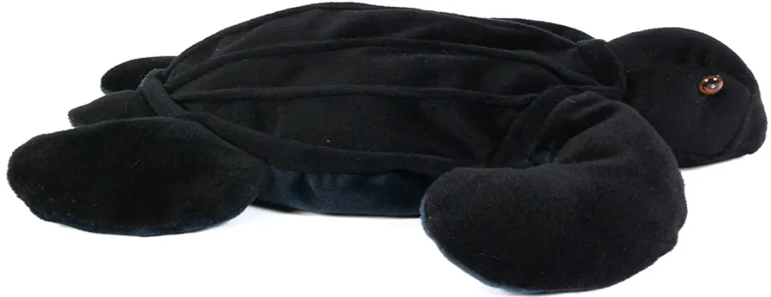 PIA Schildpad Pluche Knuffel - 38 cm - Zwart