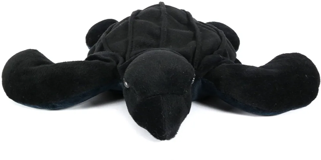 PIA Schildpad Pluche Knuffel - 38 cm - Zwart