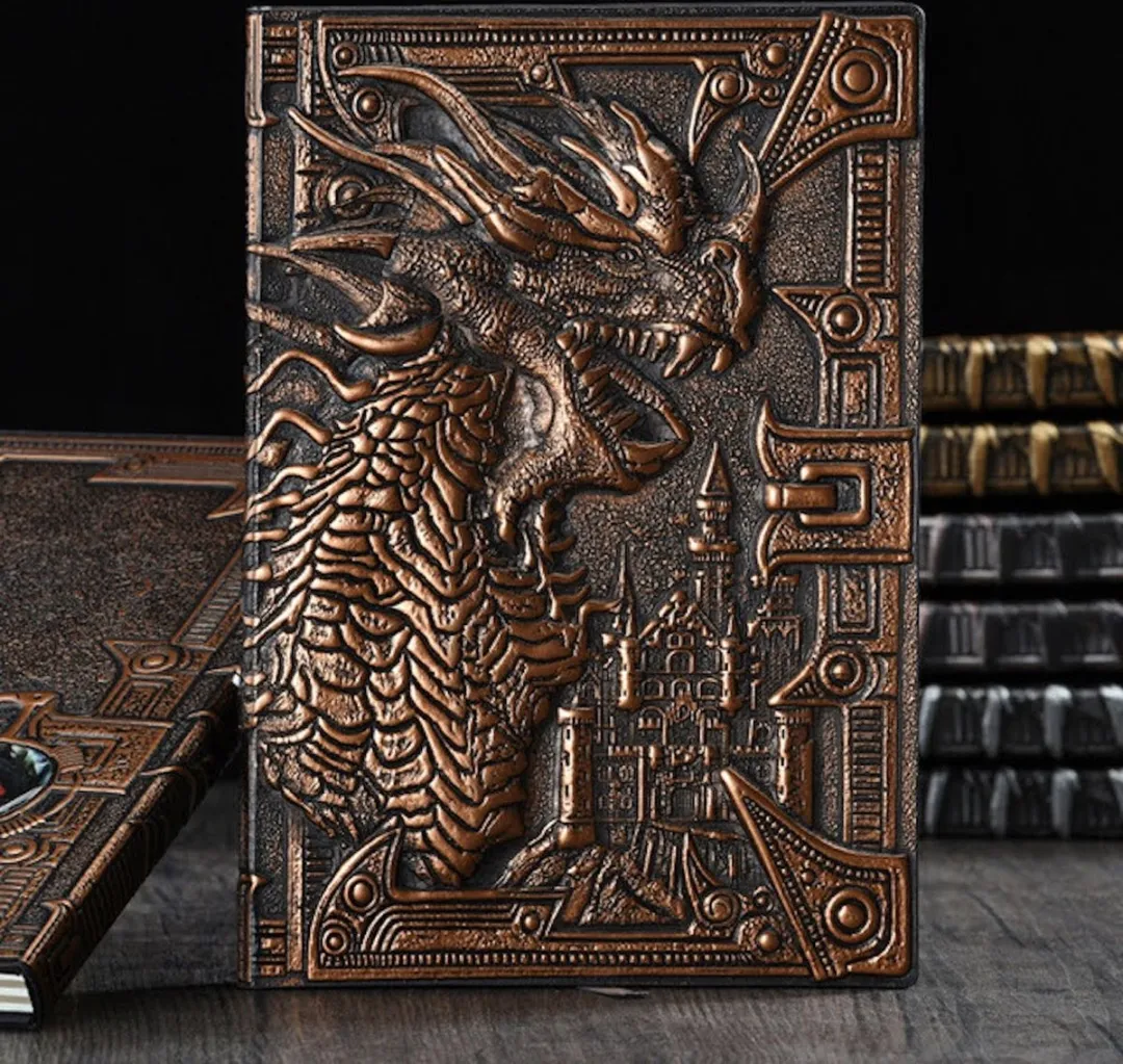 Lapi Toys Dungeons & Dragons Draken Notitieboek A5 Hardcover - Brons