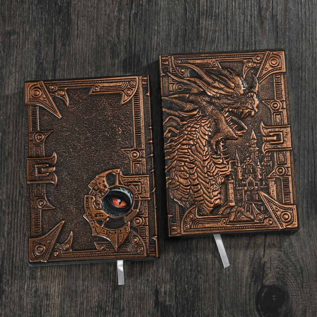 Lapi Toys Dungeons & Dragons Draken Notitieboek A5 Hardcover - Brons