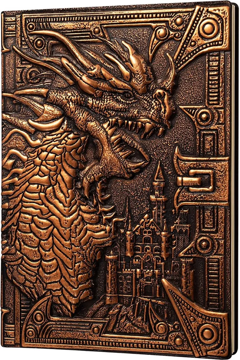 Lapi Toys Dungeons & Dragons Draken Notitieboek A5 Hardcover - Brons